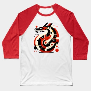 Circular Dragon Emblem 2024 - Lunar New Year Baseball T-Shirt